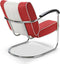 Bel Air Retro Loungestoel LC-01 Rood