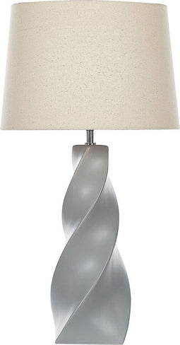 BELAYA - Tafellamp - Grijs - Keramiek