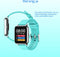 Belesy® HUNDRED - Smartwatch Dames - Smartwatch Heren - Horloge - 1.3 inch - Kleurenscherm - Full Touch - Stappenteller - Multi Sport - 100+ Watchfaces - Maak uw eigen wijzerplaat - Zilver - Siliconen - Turqoise