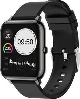 Belesy® HUNDRED - Smartwatch - Heren & Dames - Horloge - 1.3 inch - Kleurenscherm - Full Touch - Stappenteller - Multi Sport - 100+ Watchfaces - Maak uw eigen wijzerplaat - Siliconen - Watch geschikt voor Android en iOS - Moederdag