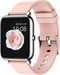 Belesy® HUNDRED - Zilver - Roze - Smartwatch Dames - Horloge - 1.3 inch - Kleurenscherm - Full Touch - Stappenteller - Multi Sport - 100+ Watchfaces - Maak uw eigen wijzerplaat - Siliconen - Watch geschikt voor Android en iOS - Moederdag