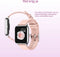Belesy® HUNDRED - Zilver - Roze - Smartwatch Dames - Horloge - 1.3 inch - Kleurenscherm - Full Touch - Stappenteller - Multi Sport - 100+ Watchfaces - Maak uw eigen wijzerplaat - Siliconen - Watch geschikt voor Android en iOS - Moederdag