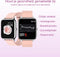 Belesy® HUNDRED - Zilver - Roze - Smartwatch Dames - Horloge - 1.3 inch - Kleurenscherm - Full Touch - Stappenteller - Multi Sport - 100+ Watchfaces - Maak uw eigen wijzerplaat - Siliconen - Watch geschikt voor Android en iOS - Moederdag