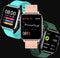 Belesy® HUNDRED - Zwart-Groen - Smartwatch Heren - Horloge - 1.3 inch - Kleurenscherm - Full Touch - Stappenteller - Multi Sport - 100+ Watchfaces - Maak uw eigen wijzerplaat - Siliconen - Watch geschikt voor Android en iOS - Moederdag