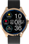 Belesy® Q9 2022 - Smartwatch Dames – Smartwatch Heren - Horloge - 1.28 inch - Kleurenscherm - Stappenteller - Bloeddruk - Hartslag - 75+ Wijzerplaten – Sporten – Staal – Goud - Zwart - Moederdag
