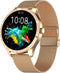 Belesy® Q9 Pro - Smartwatch Dames - Smartwatch Heren - Android - IOS - Horloge - 1.28 inch - Kleurenscherm - Stappenteller - Bloeddruk - Hartslag - 75+ Wijzerplaten - Sporten - Staal - Goud - Kerstcadeau
