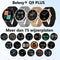 Belesy® Q9 Pro - Smartwatch Dames - Smartwatch Heren - Android - IOS - Horloge - 1.28 inch - Kleurenscherm - Stappenteller - Bloeddruk - Hartslag - 75+ Wijzerplaten - Sporten - Staal - Goud - Kerstcadeau