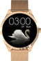 Belesy® Q9 Pro - Smartwatch Dames - Smartwatch Heren - Android - IOS - Horloge - 1.28 inch - Kleurenscherm - Stappenteller - Bloeddruk - Hartslag - 75+ Wijzerplaten - Sporten - Staal - Goud - Kerstcadeau