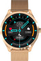 Belesy® Q9 Pro - Smartwatch Dames - Smartwatch Heren - Android - IOS - Horloge - 1.28 inch - Kleurenscherm - Stappenteller - Bloeddruk - Hartslag - 75+ Wijzerplaten - Sporten - Staal - Goud - Kerstcadeau
