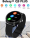 Belesy® Q9 Pro - Smartwatch Dames – Smartwatch Heren - Horloge - 1.28 inch - Kleurenscherm - Stappenteller - Bloeddruk - Hartslag - 75+ Wijzerplaten – Sporten – Staal - Zwart - Kerstcadeau
