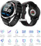 Belesy® Tachy - Smartwatch Dames - Smartwatch Heren - Horloge - 1.3 inch - Kleurenscherm - Stappenteller - Bloeddruk - Hart ECG - Mutli sport - Zilver - Blauw - Siliconen - Moederdag