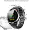 Belesy® Tachy - Smartwatch Dames - Smartwatch Heren - Horloge - 1.3 inch - Kleurenscherm - Stappenteller - Bloeddruk - Hart ECG - Mutli sport - Zilver - Blauw - Siliconen - Moederdag