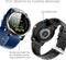 Belesy® Tachy - Smartwatch Heren - Smartwatch Dames - Horloge - Stappenteller - Hart ECG - 1.3 inch - Kleurenscherm - Zilver - Groen - Siliconen - Moederdag