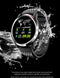 Belesy® Tachy - Smartwatch Heren - Smartwatch Dames - Horloge - Stappenteller - Hart ECG - 1.3 inch - Kleurenscherm - Zwart - Leer