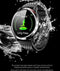 Belesy® Tachy - Smartwatch Heren - Smartwatch Dames - Horloge - Stappenteller - Hart ECG - 1.3 inch - Kleurenscherm - Zilver - Zwart - Siliconen - Moederdag