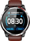 Belesy® Tachy - Smartwatch Heren - Smartwatch Dames - Horloge - Stappenteller - Hart ECG - 1.3 inch - Kleurenscherm - Donker Bruin - Leer - Moederdag