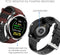 Belesy® Tachy - Smartwatch Heren - Smartwatch Dames - Horloge - Stappenteller - Hart ECG - 1.3 inch - Kleurenscherm - Donker Bruin - Leer - Moederdag