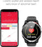 Belesy® Tachy - Smartwatch Heren - Smartwatch Dames - Horloge - Stappenteller - Hart ECG - 1.3 inch - Kleurenscherm - Zwart - Leer