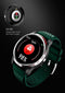Belesy® Tachy - Smartwatch Heren - Smartwatch Dames - Horloge - Stappenteller - Hart ECG - 1.3 inch - Kleurenscherm - Zwart - Leer