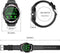 Belesy® Tachy - Smartwatch Heren - Smartwatch Dames - Horloge - Stappenteller - Hart ECG - 1.3 inch - Kleurenscherm - Zwart - Leer