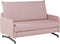 BELFAST - Slaapbank - Roze - Polyester