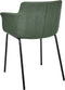 BELFIELD - Eetkamerstoel set van 2 - Groen - Stof