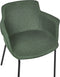 BELFIELD - Eetkamerstoel set van 2 - Groen - Stof