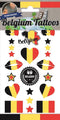 Belgium Tattoos - België Tattoos - Tijdelijke Tattoo - Body Glitter - Plak Tattoos - Nep Tattoo - Fake Tattoo - Vlaggen - Kinderen en volwassenen - 1 Vel met 12 tattoos