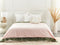 Beliani RHEA - Verzwaringsdeken hoes - Roze - 150 x 200 cm - Polyester