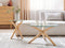 Beliani VALLEY - Salontafel set van 2 - Lichthout - Veiligheidsglas