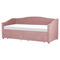 Beliani VITTEL - Bed met opberger - Roze - Polyester