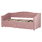 Beliani VITTEL - Bed met opberger - Roze - Polyester