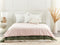 Beliani RHEA - Verzwaringsdeken hoes - Roze - 135 x 200 cm - Polyester
