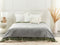 Beliani RHEA - Verzwaringsdeken hoes - Grijs - 150 x 200 cm - Polyester