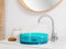 Beliani TOLOSA - Wastafel - Turquoise - Solide ondergrond