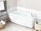 Beliani TALITA - Hoekbad whirlpool - Wit - 170 x 80 cm - Rechts - Acryl