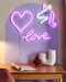 Beliani SUSIE - LED decor set van 3 - Roze - Synthetisch materiaal