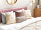 Beliani TALINUM - Sierkussen set van 2 - Beige - 45 x 45 cm - Polyester