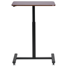 Beliani ACADEMIA - Verstelbare laptoptafel - Donkerhout - 65 x 48 cm - Staal