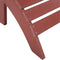 Beliani ADIRONDACK - Tuinstoel - Rood - Kunsthout