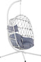 Beliani ADRIA - Hangende stoel - Wit - Kunststof