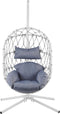 Beliani ADRIA - Hangende stoel - Wit - Kunststof