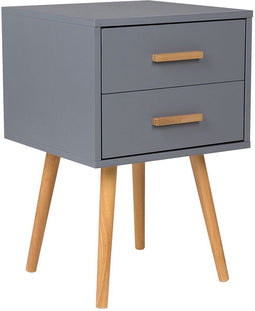 Beliani ALABAMA - Nachtkastje - Grijs - MDF