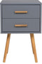 Beliani ALABAMA - Nachtkastje - Grijs - MDF