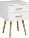 Beliani ALABAMA - Nachtkastje - Wit - MDF
