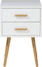 Beliani ALABAMA - Nachtkastje - Wit - MDF