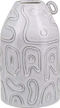 Beliani ALALIA - Bloemenvaas - Grijs - Steengoed