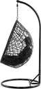 Beliani ALATRI - Hangstoel - Zwart - PE rotan