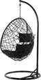 Beliani ALATRI - Hangstoel - Zwart - PE rotan