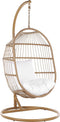 Beliani ALBA - Hangstoel - Beige - PE rotan